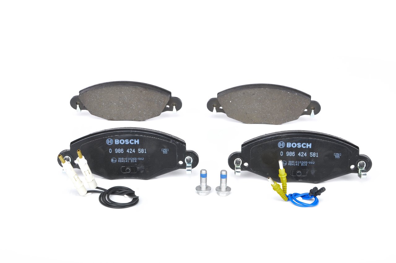 Brake Pad Set, disc brake - 0986424581 BOSCH - 425216, 425249, 425289